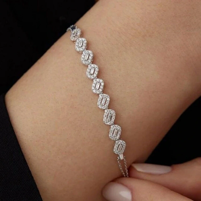 14 Ayar Altın Baget Zincirli Su Yolu Bileklik