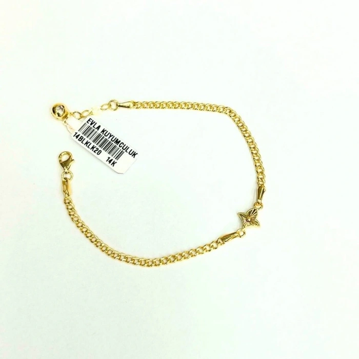 14 Ayar Altın Fatma Ana Bileklik