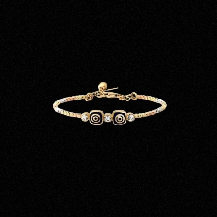 14 Ayar Altın Nazarlık Çocuk Kelepçe