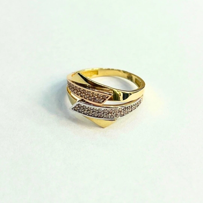 14 Ayar Altın Taşlı Renkli Yüzük