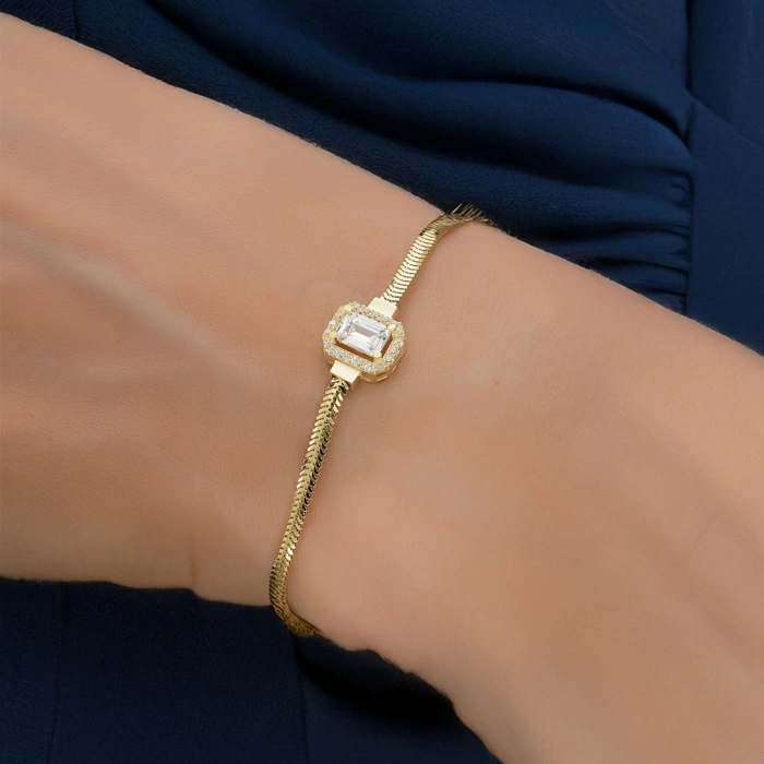 Altın Baget Balıksırtı Bileklik