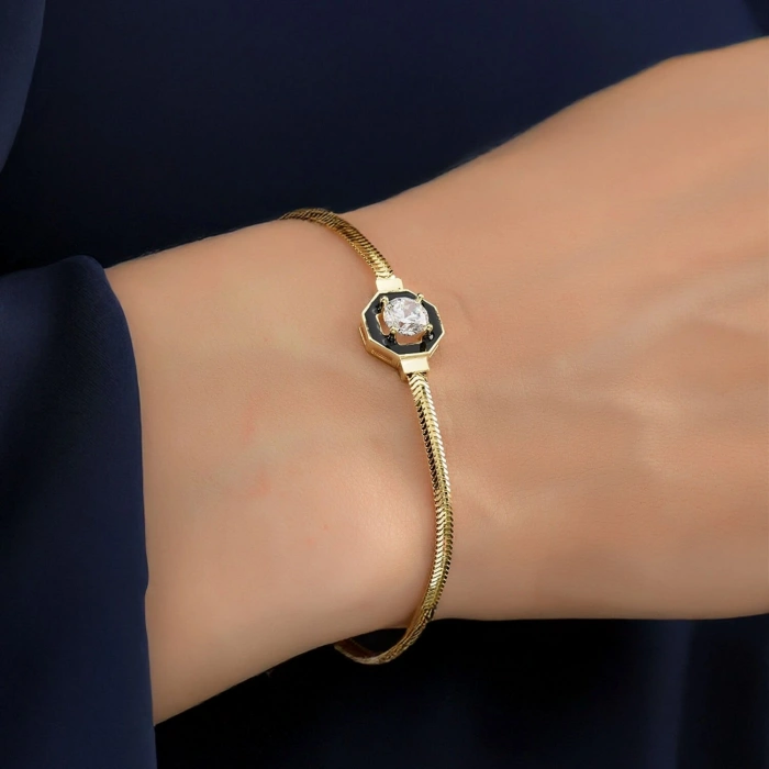 Altın Çağla Balıksırtı Bileklik