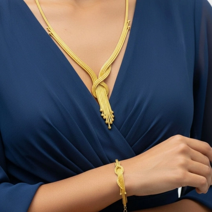 Altın Damla Kalze Set Takımı