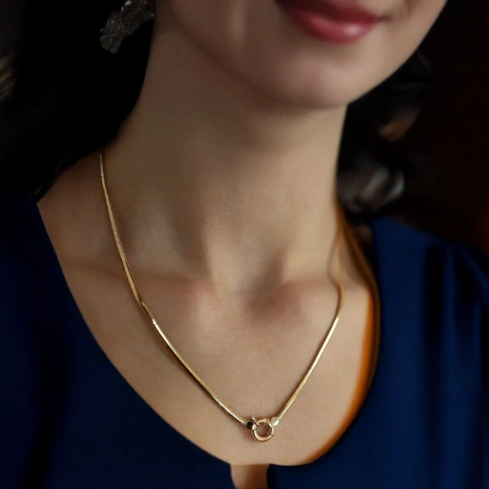 Altın Gemici Kilit Balıksırtı Zincir