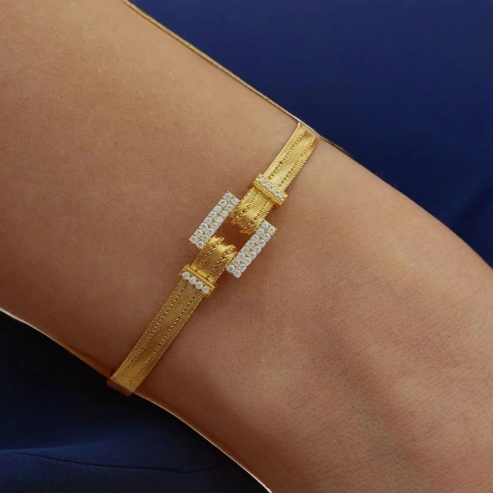 Altın Taşlı Kare Trabzon Set Takımı