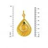 14 Ayar Damla Model Tuğralı Altın Kolye
