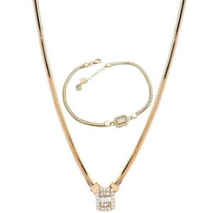 14 Ayar Altın Baget Balık Sırtı Set Takımı