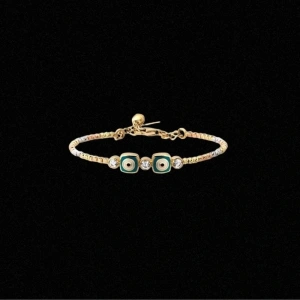 14 Ayar Altın Göz Motifli Çocuk Kelepçesi