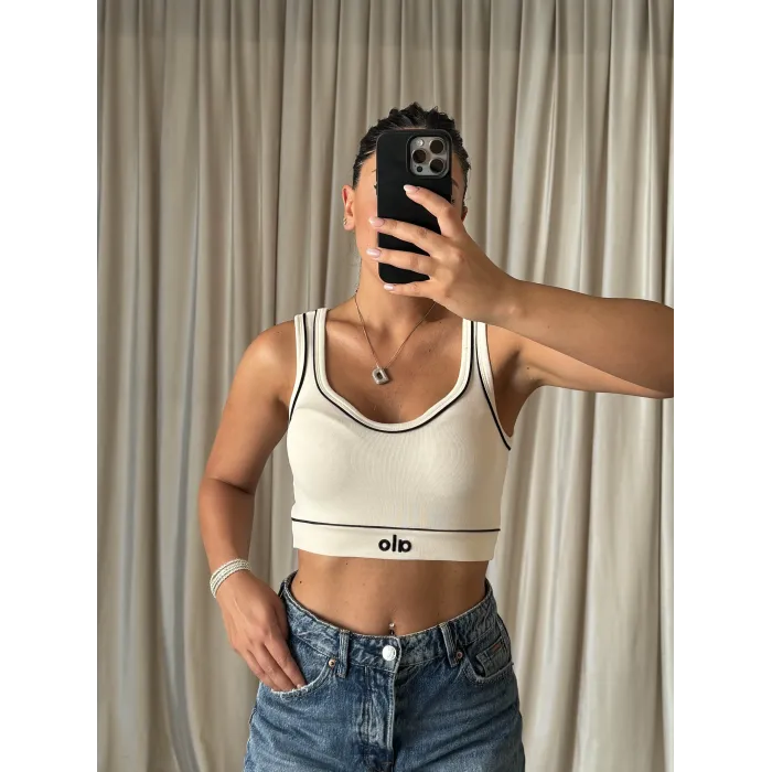 Dekolte Açık Krem Atlet
