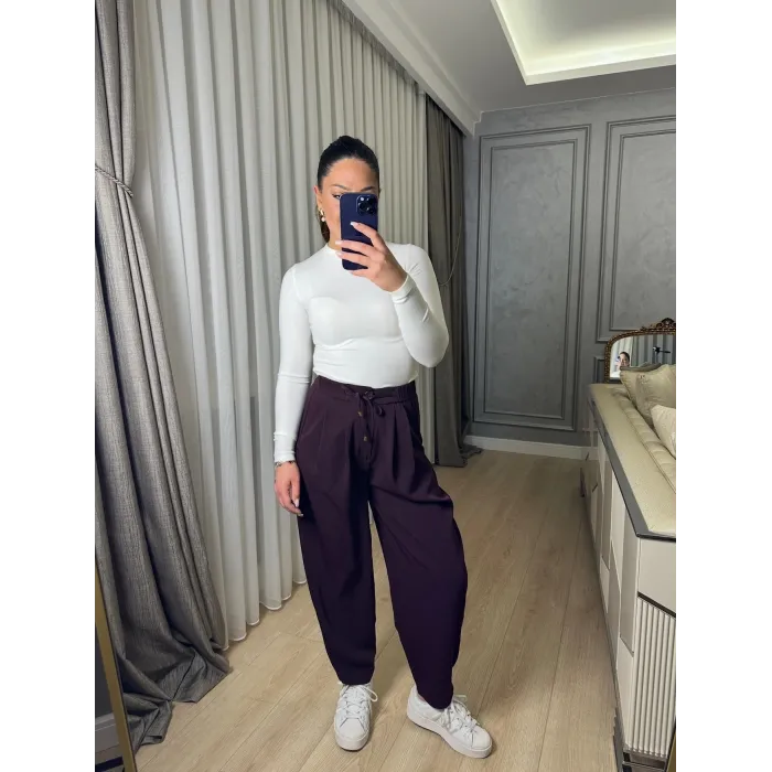 Mürdüm Jogger Pantolon