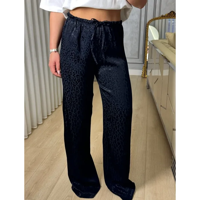 Siyah Saten Pantolon