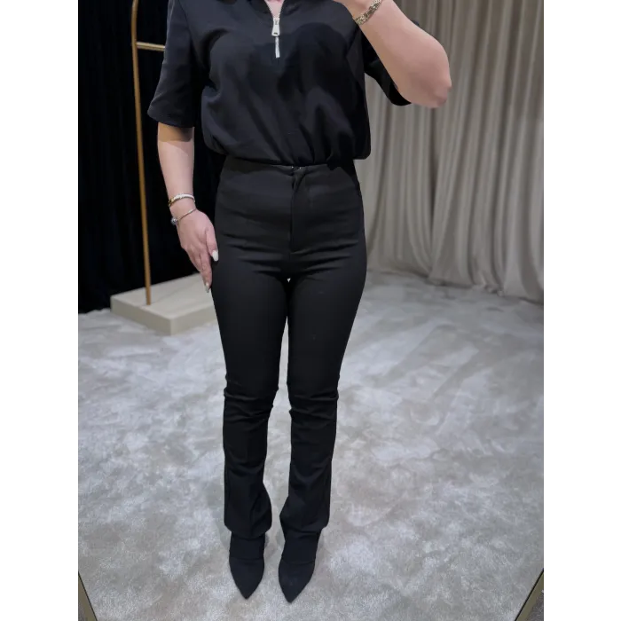 Siyah Kumaş Pantolon