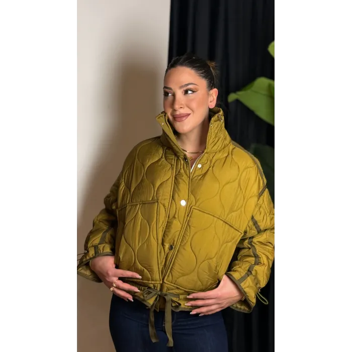 Marka Model Yağ Yeşili Mont