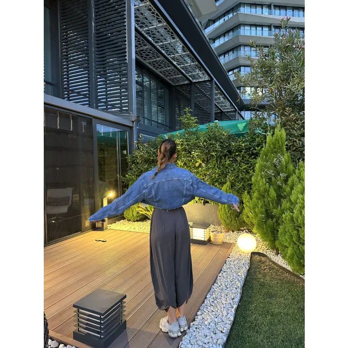 Zr Orj Crop Jean Ceket