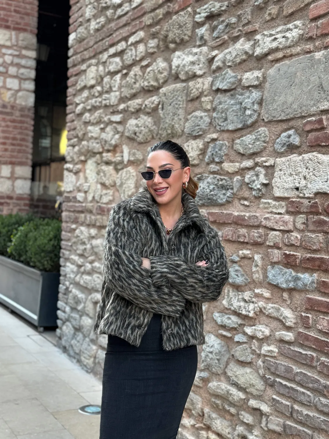 Marka Leopar Desenli Ceket