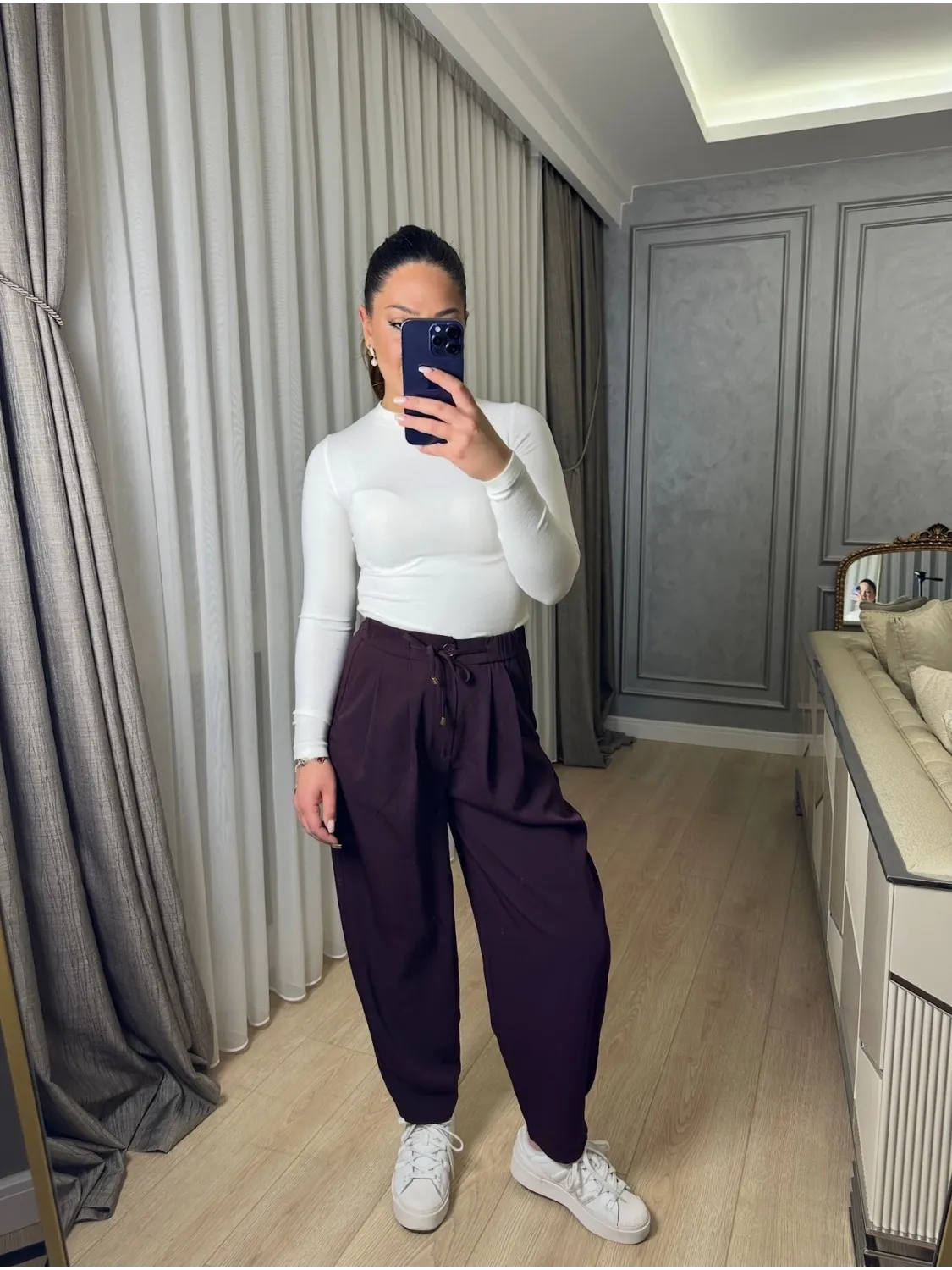 Mürdüm Jogger Pantolon