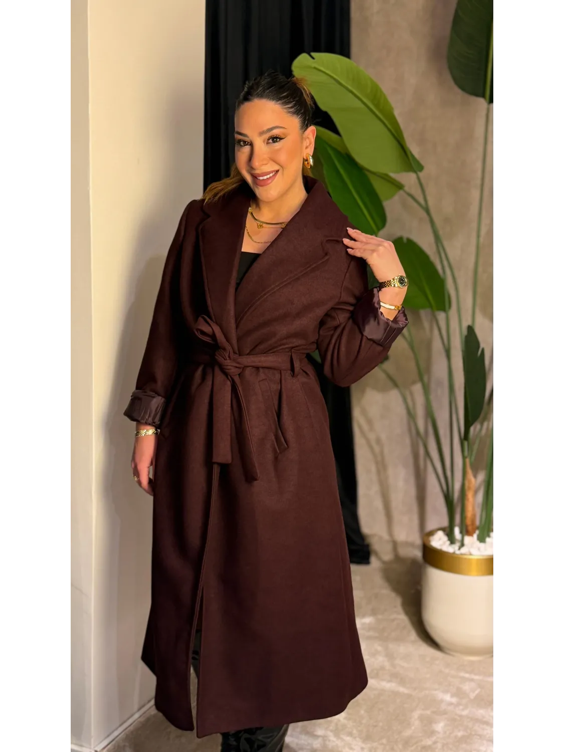 Mürdüm Kaşe Kaban