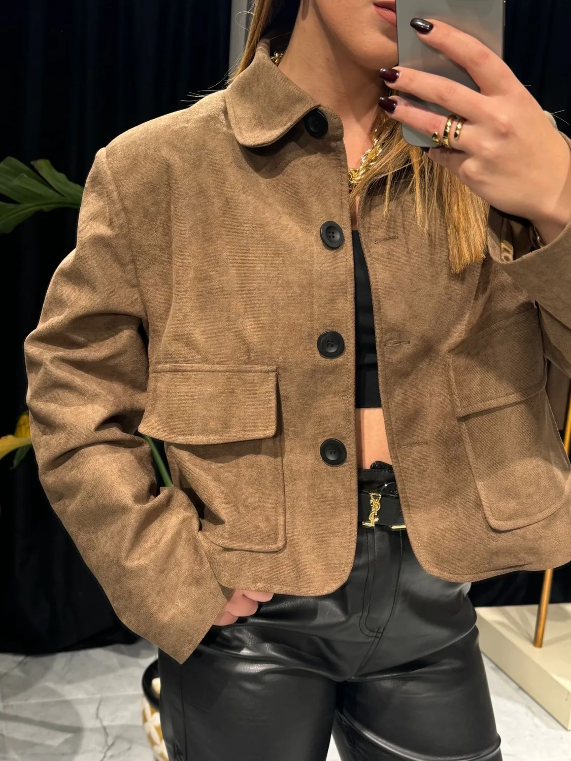 Oversize Vizon Ceket