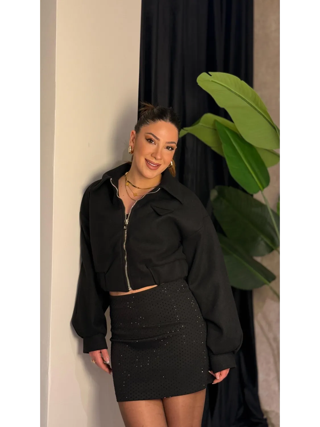 Siyah Dilli Kaşe Ceket