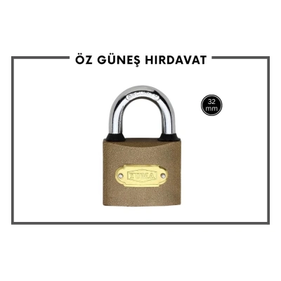 YUMA SARI ASMA KİLİT 32MM YM 1032B