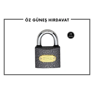 YUMA GRİ ASMA KİLİT 25MM YM 1025