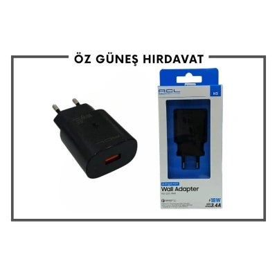 ACL HIZLI ŞARJ BAŞLIK H3 USB