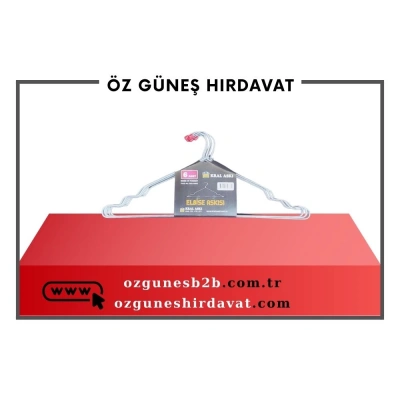 KRAL TEL ELBİSE ASKI 6LI*70