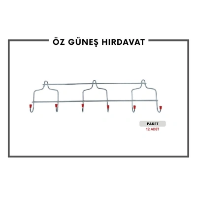 KRAL DUVAR ASKISI METAL  6LI*12