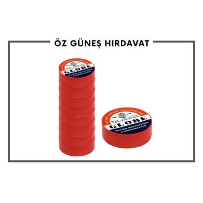 GLOBE İZOLE BANT (10LU) KIRMIZI*50