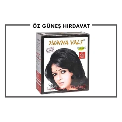 HENNA VALS SAÇ KINASI SİYAH*100