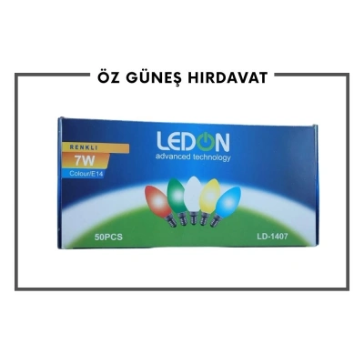 E 14 AMPUL RENKLİ*50