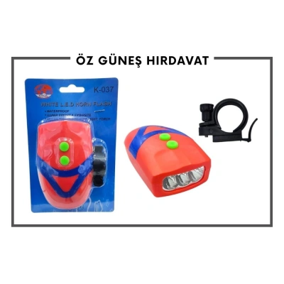 KIRGIL BİSİKLET KORNA IŞIKLI K-037*120