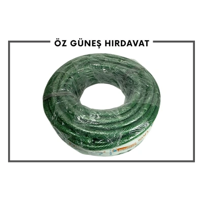 İKİLER ÖRGÜLÜ ÇİZGİLİ HORTUM 25 MT