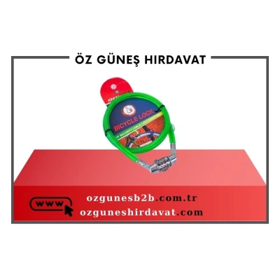 BİSİKLET KİLİDİ ŞİFRELİ NO:8X65*200
