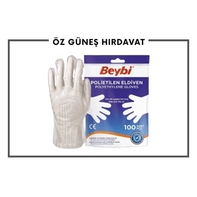 BEYBİ ŞEFFAF100 LÜ PET ELDİVEN*200
