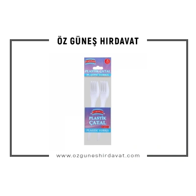 PRATİKON LÜKS PLASTİK ÇATAL 10 LU*50
