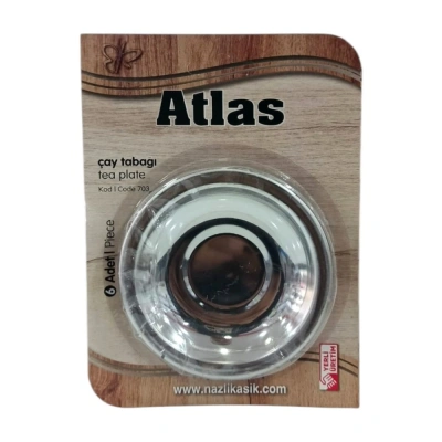 ATLAS 6 LI METAL ÇAY TABAĞI*50