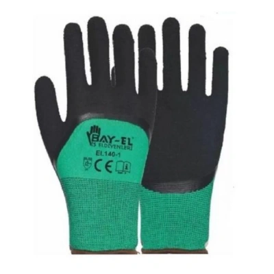 BAYEL ELDİVEN YEŞİL SİYAH SOFT EL320