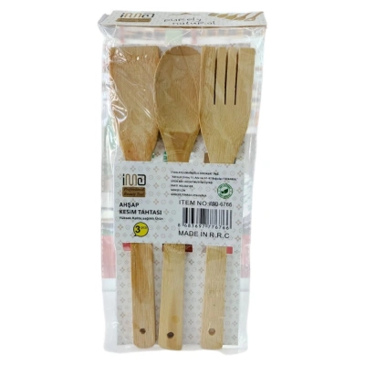 İMA-6766 BAMBU KAŞIK SETİ 3LÜ*240