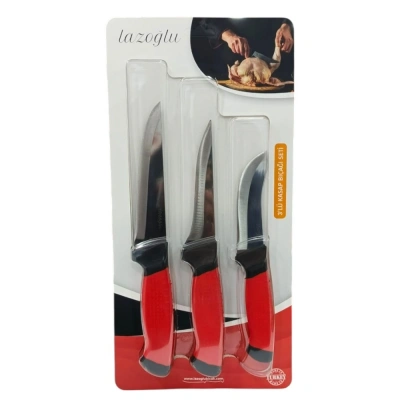 LAZOĞLU KASAP BIÇAK 3LÜ SET