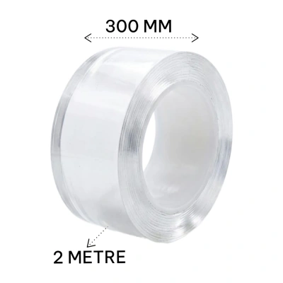 LENOX ÇİFT TARAFLI ŞEFFAF BANT 300MM-2MT 664