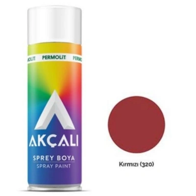 AKÇALI SPREY BOYA KIRMIZI (320)*12