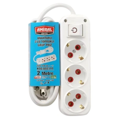 AMİRAL.GRUP PİRİZ ANAHTARLI 2MT*40