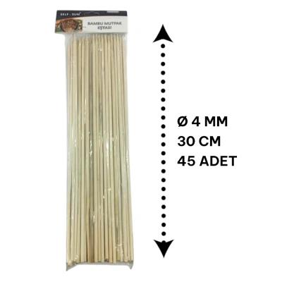 ÇÖP ŞİŞ AHŞAP 30CM KALIN SLF-3045