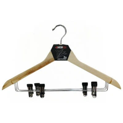 ELBİSE ASKISI AHŞAP MANDALLI CLKN-142*96