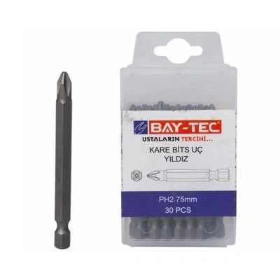 KARE YILDIZ BİTS UÇ PH2 2X75MM MU1860