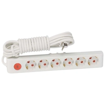 MUTLUSAN 6 LI 2 MT PİRİZ ANAHTARLI*12