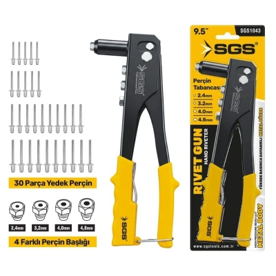 SGS PERÇİN TABANCA SETİ S1043*60