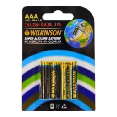 WILKINSON ALKALİN İNCE PİL 4 LÜ