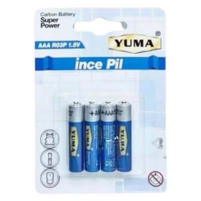 YUMA İNCE PİL 4LÜ BLİSTER YM-903